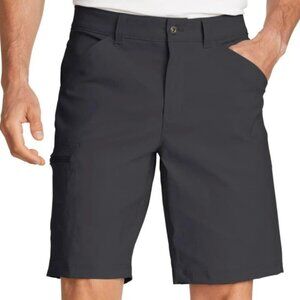 NEW Eddie Bauer Rainier 10” Tech Shorts Men’s 36 Cargo Outdoor Black J164